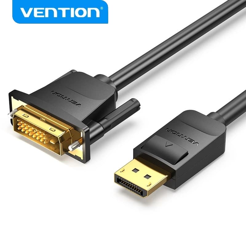 VENTION DisplayPort Para DVI Cabo DP Adaptador De Vídeo Macho Compatível Projetor De Monitor HDTV