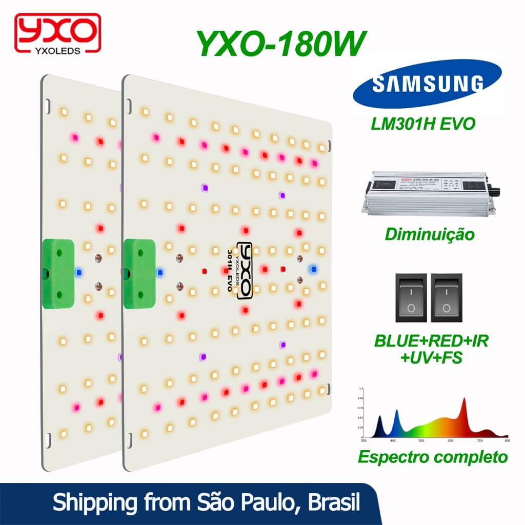 Samsung lm301h evo Quantum Alumínio Adequado Para Crescimento E Florescimento De Plantas 110V/220V