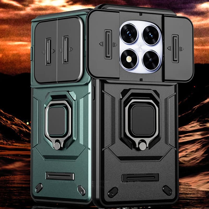 Caso de telefone rígido resistente à prova de choque com suporte de metal Redmi Note 15 Pro Note 14 Pro Poco X8 Pro Max