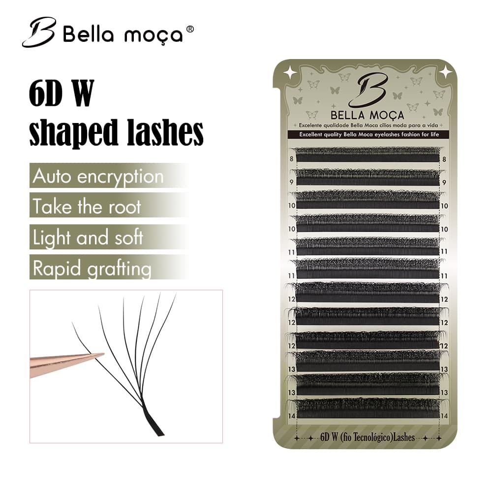 Bella Moça Cílios 6d Real W Technológico Brasileiro Egípcio Volume 0.07D