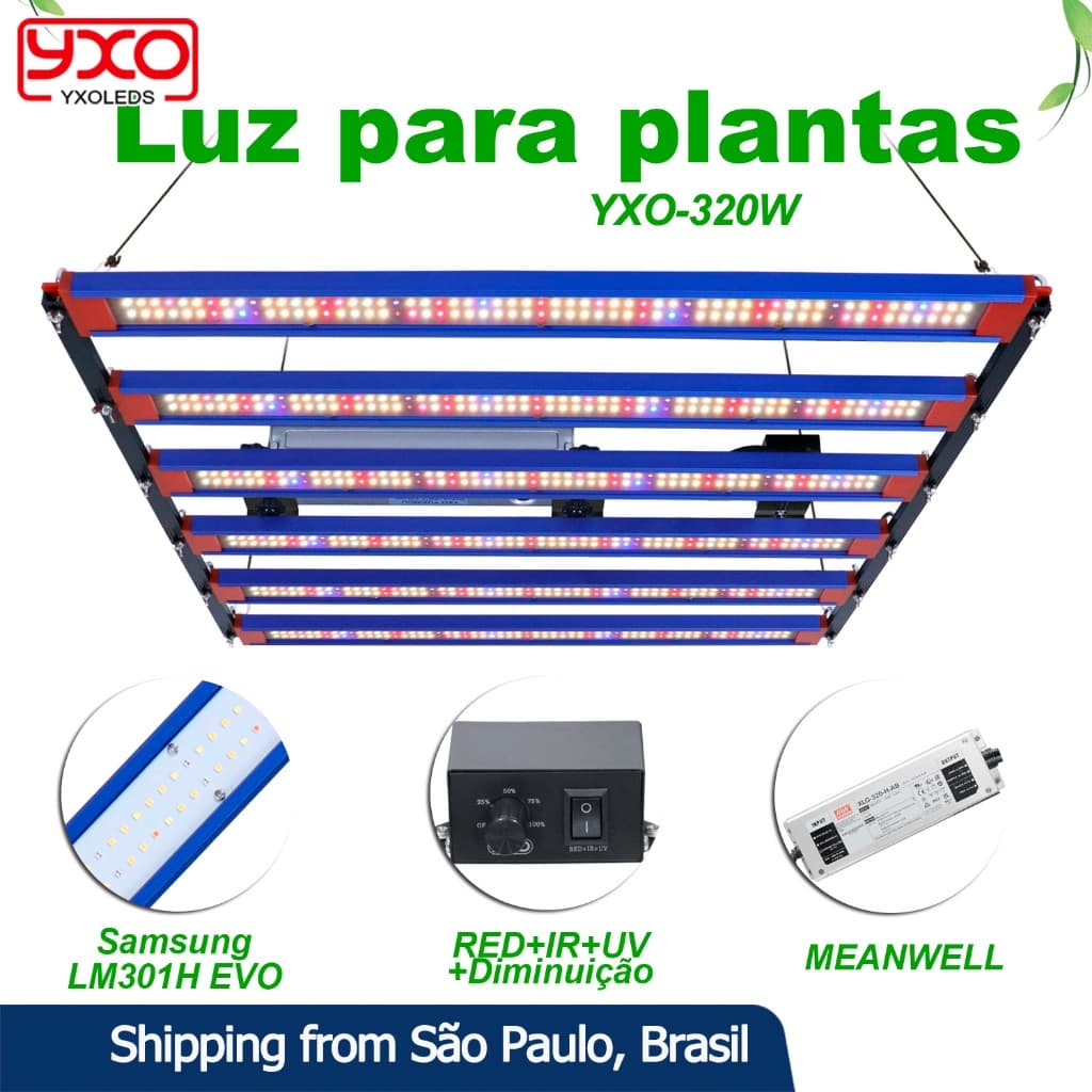320w Completo Crescente Epectro SamsungLM301H EVO LED Crescer Pesado Usado Para Plantas Estufa veg/bloom