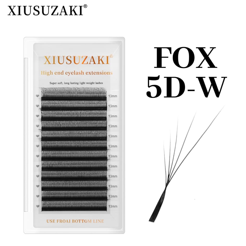 XIUSUZAKI Slant flying 5D-W Forma Extensão De Cílios Novo Estilo Fox Eye Lashes Artista Exclusivo