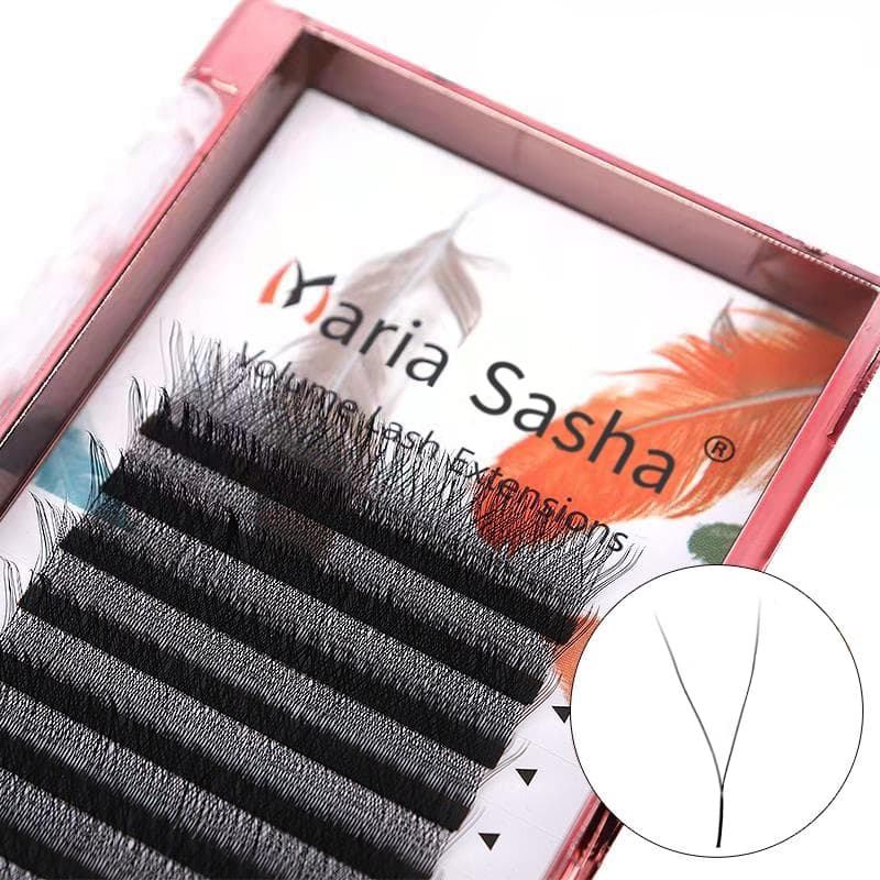 MARIA 2D Y Forma Cílios Mão Premium 2D Luz Suave Natural Extensão Suprimentos Maquiagem Malha Net Cross Lash