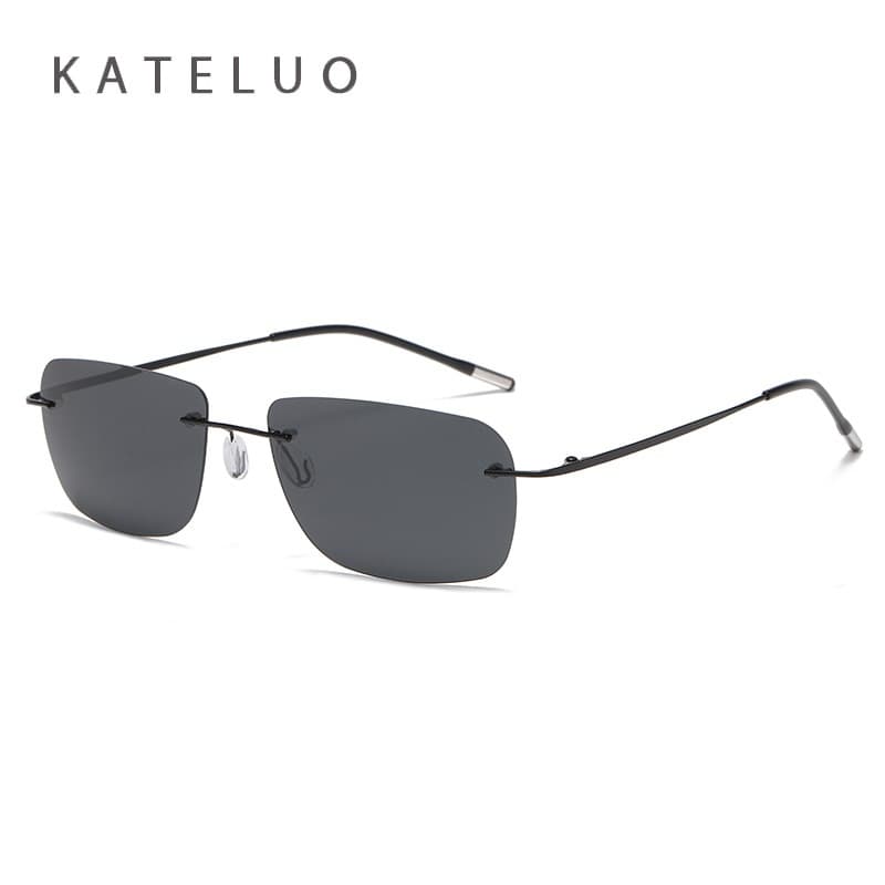 KATELUO Moda Masculina Óculos De Sol Polarizados Proteção UV400 Sem Moldura Para Dirigir Ao Ar Livre Z8200