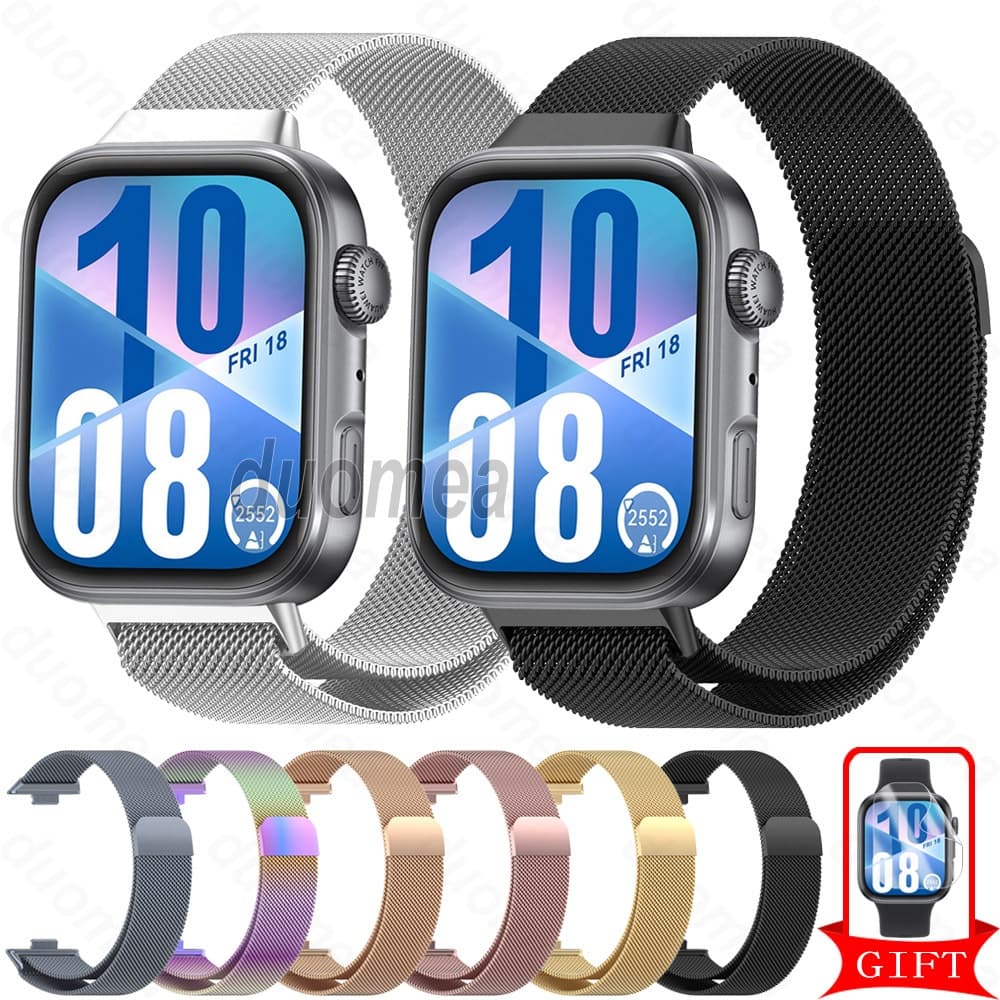 Pulseira De Aço Inoxidável Metal Acessórios Para Huawei Watch Fit 5 4 Pro 3 2 Special Edition