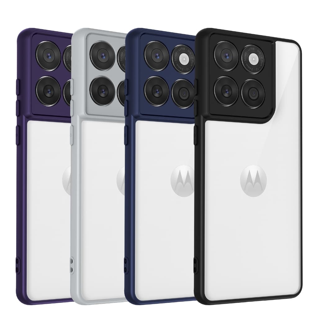 Invólucro Para Motoro G17 G15 G75 G86 G56 Lente Protetora Acrílica Transparente Capa De Telefone Rígido