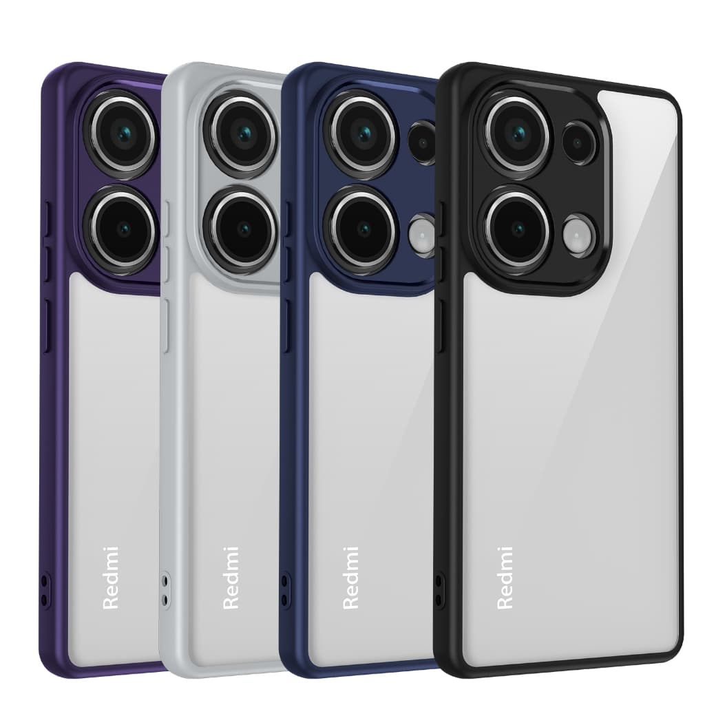 Invólucro Para Xiaomi Redmi Nota 14s 13 Pro Note13 4G 5G Lente Protetora Acrílica Transparente Caso De Telefone Duro