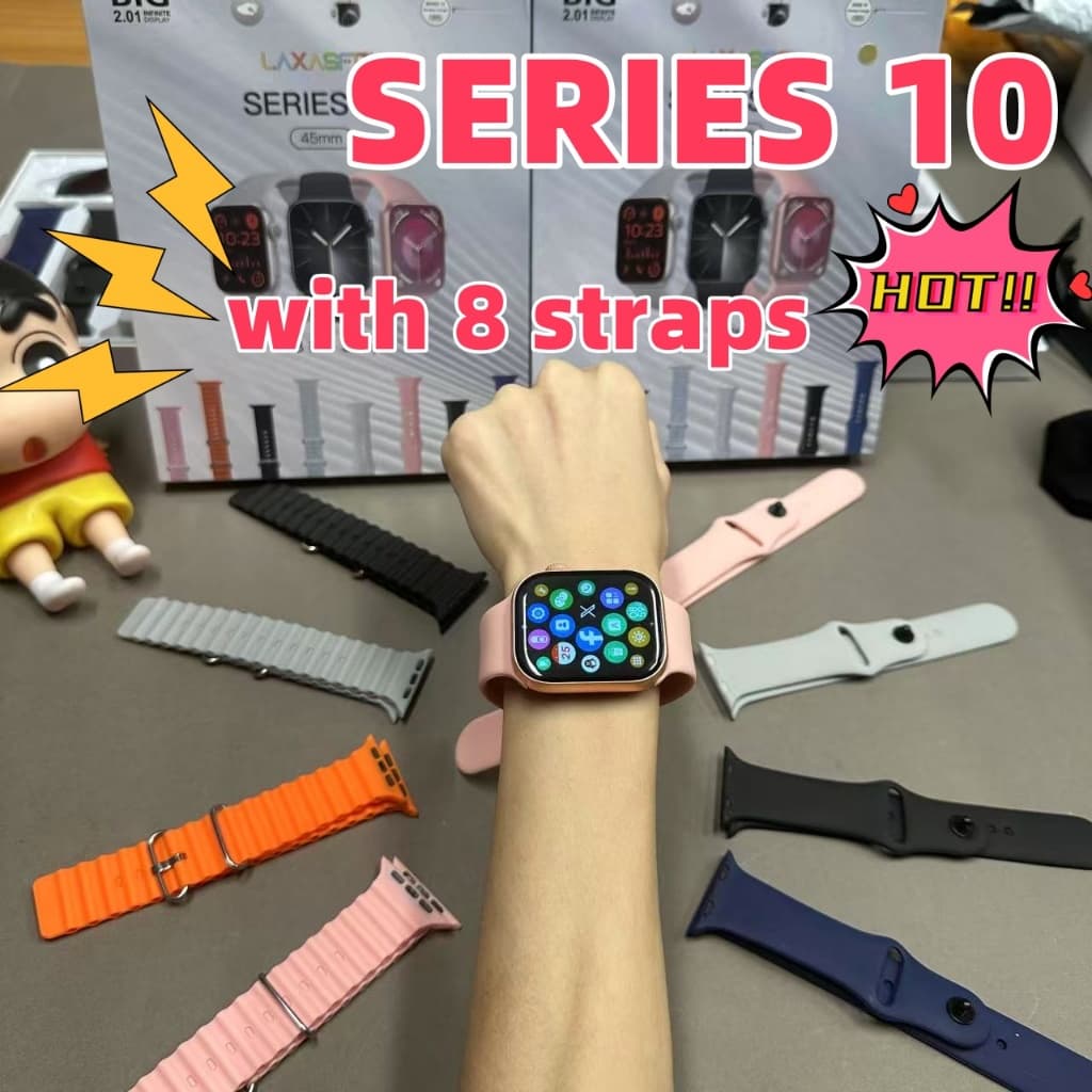 【Comes with 8 straps】smartwatch Series10 , Monitoramento ECG , Essencial Para Entusiastas Esportivos丨Free shipping