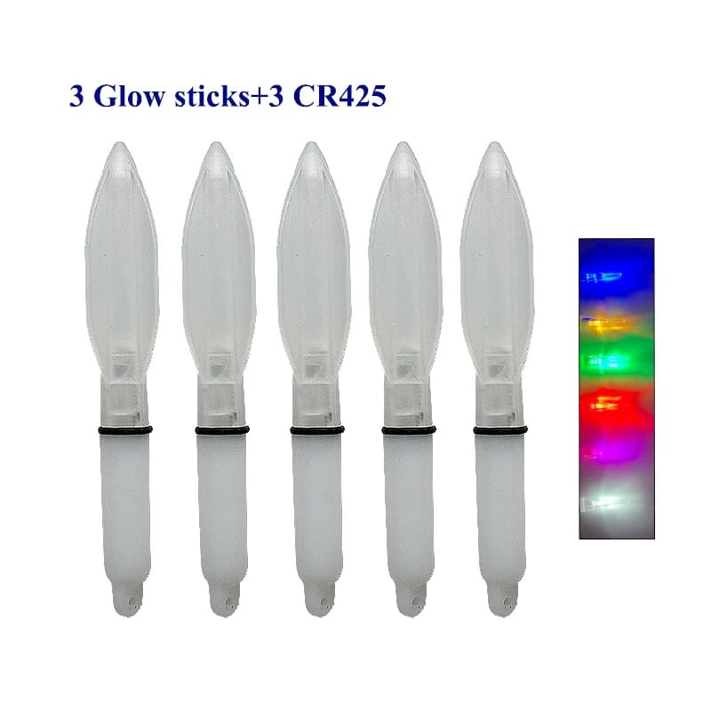 5 Pçs Vara De Luz Luminosa Eletrônica Oceano Pesca Mar Brilhante Colorido Varas Tackles Ferramentas Sem Bateria