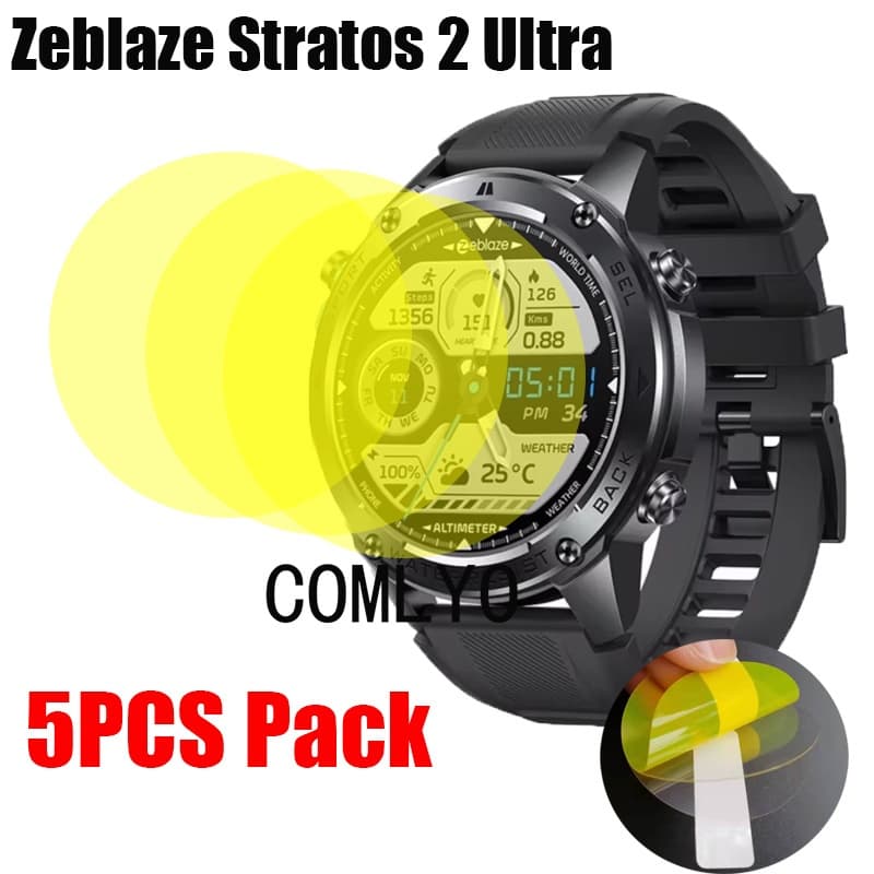 Para Zeblaze Stratos 2 3 Ultra/Btalk 3 Pro plus Smartwatch Relógio Inteligente Protetor De Tela Filme Macio Fino Capa HD