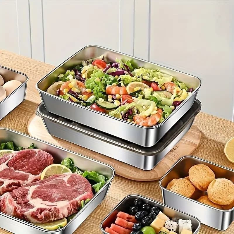 Pote Inox Hermético 2750ml Grande | Vasilha com Tampa para Armazenamento e Marmita