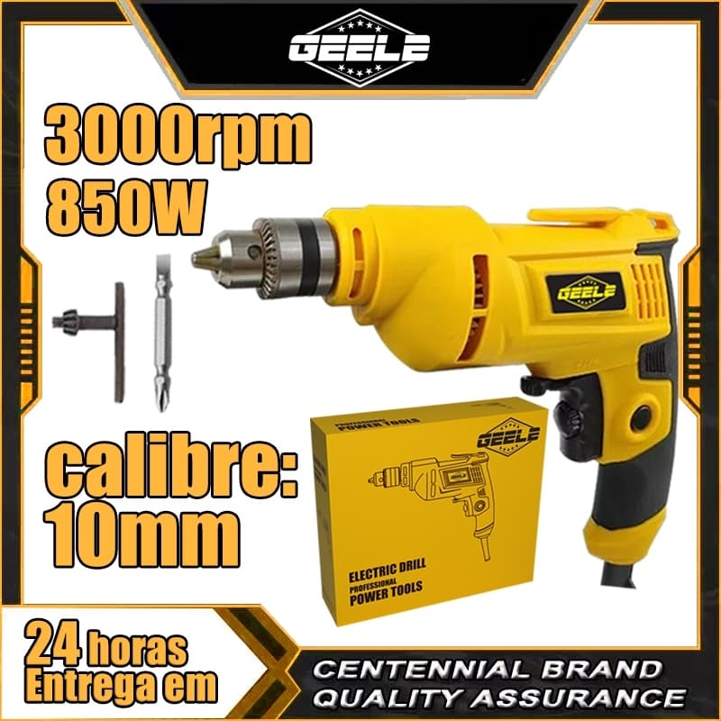 110V/220V Furadeira Parafusadeira De  850w 3000RPM Com Acessórios Arstheco