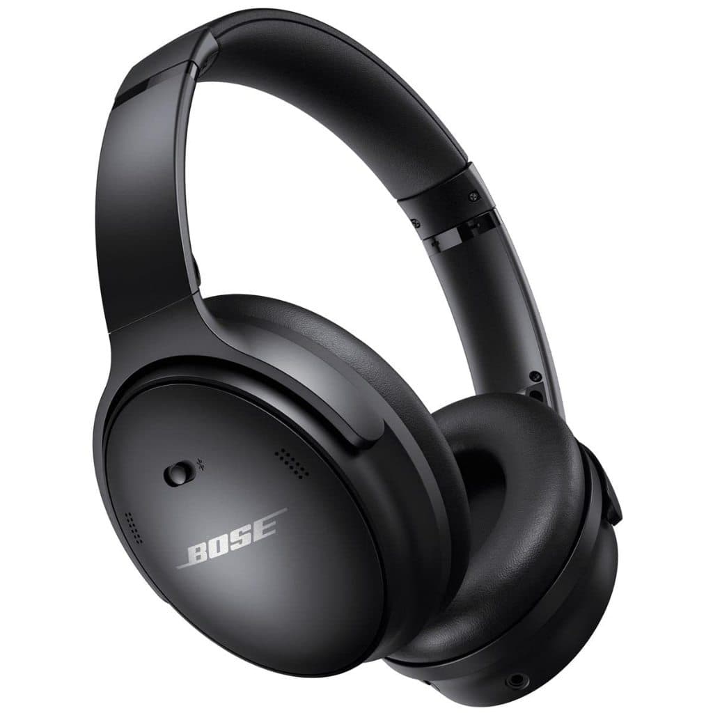 Fone de ouvido sem fio Bluetooth Bose QuietComfort 45 com cancelamento de ruído, com microfone, cancelamento de ruído pe
