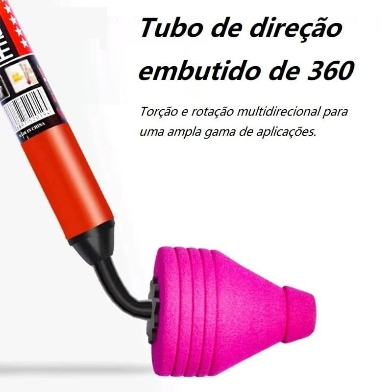 Desentupidor Manual de Alta Pressão 150mm｜Para Vaso, Pia e Ralo – Forte Sucção e Fácil de Usar