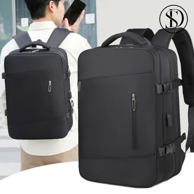 Mochila de viagem executiva expansível de grandes dimensões (compatível com 15,6")