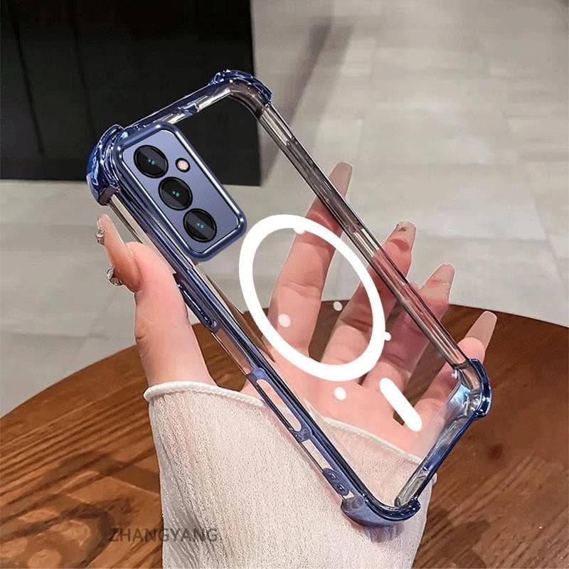 Capa Para Samsung A26 A36 5G A56 5G Galvanoplastia Quatro Cantos À Prova De Choque De Telefone Estética silicone TPU Ane