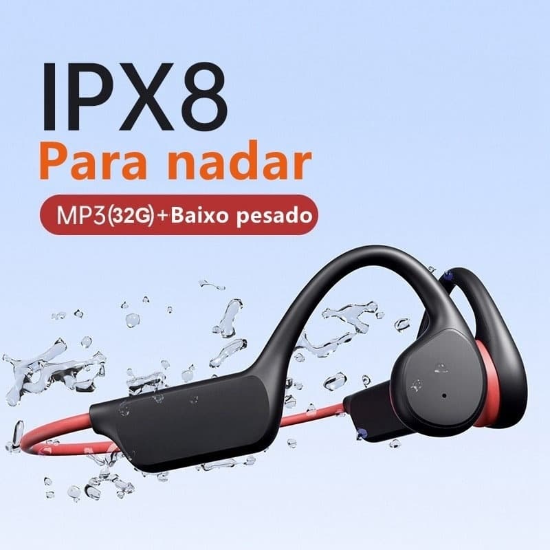 X7 32G Fones De Ouvido De Condução Óssea Bluetooth Sem Fio IPX8 À Prova Dwaterproof Água MP3 Player Para Natação