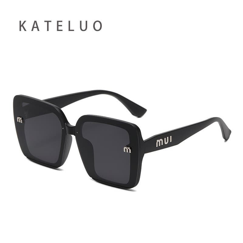 KATELUO Óculos De Sol Femininos Modernos Com Armação Grande , Lentes Gradientes UV400 Z7703