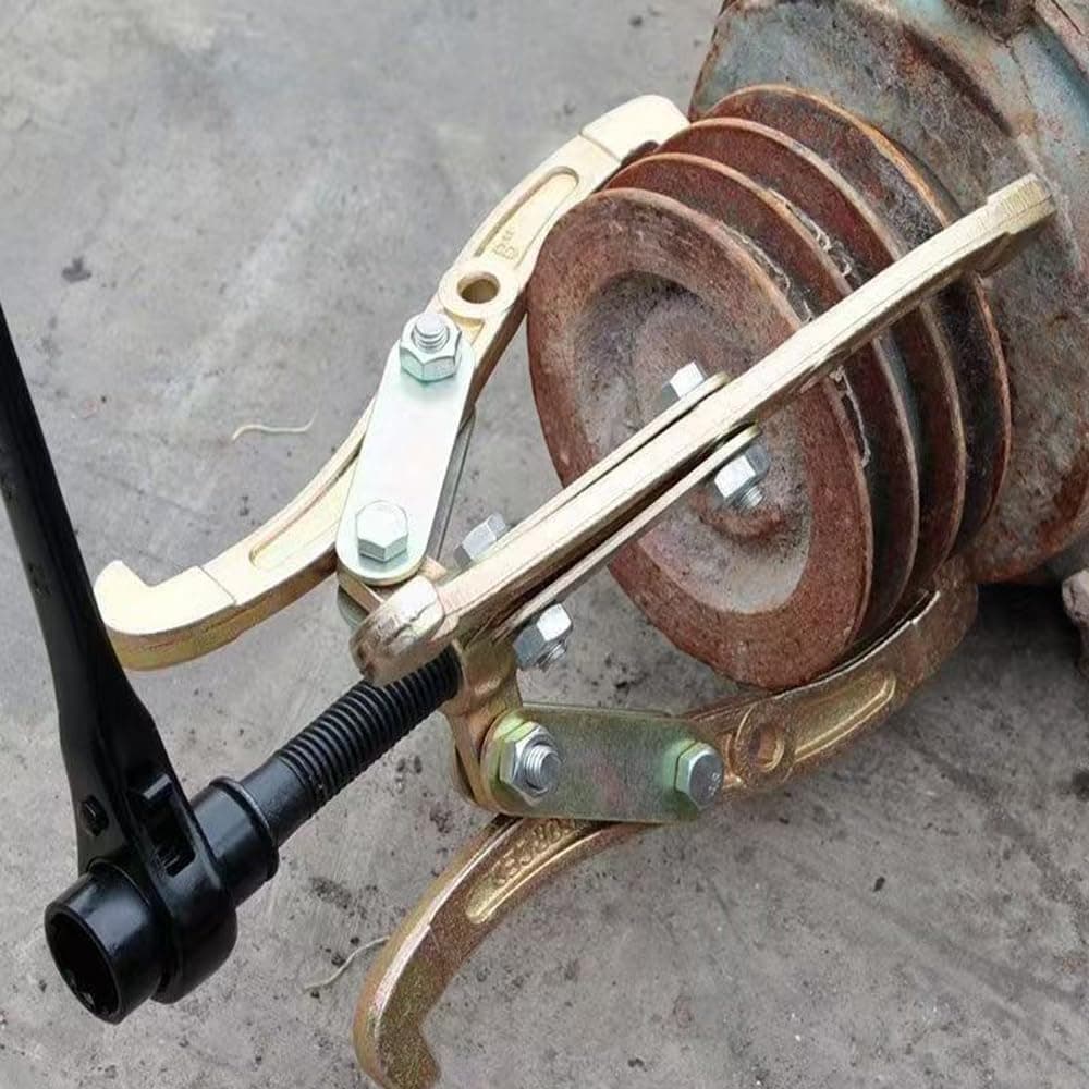Saca Polias Extrator de Rolamentos 3 Garras Pontas Manual 75mm 3" Aço Automóvel Carro Roda Motor Engrenagens