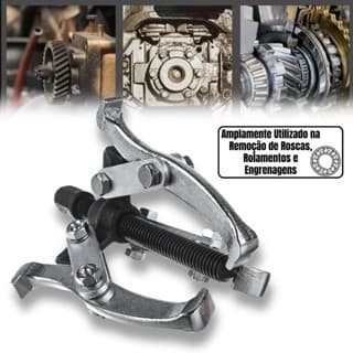 Saca Polias Extrator de Rolamentos 3 Garras Pontas Manual 75mm 3" Aço Automóvel Carro Roda Motor Engrenagens