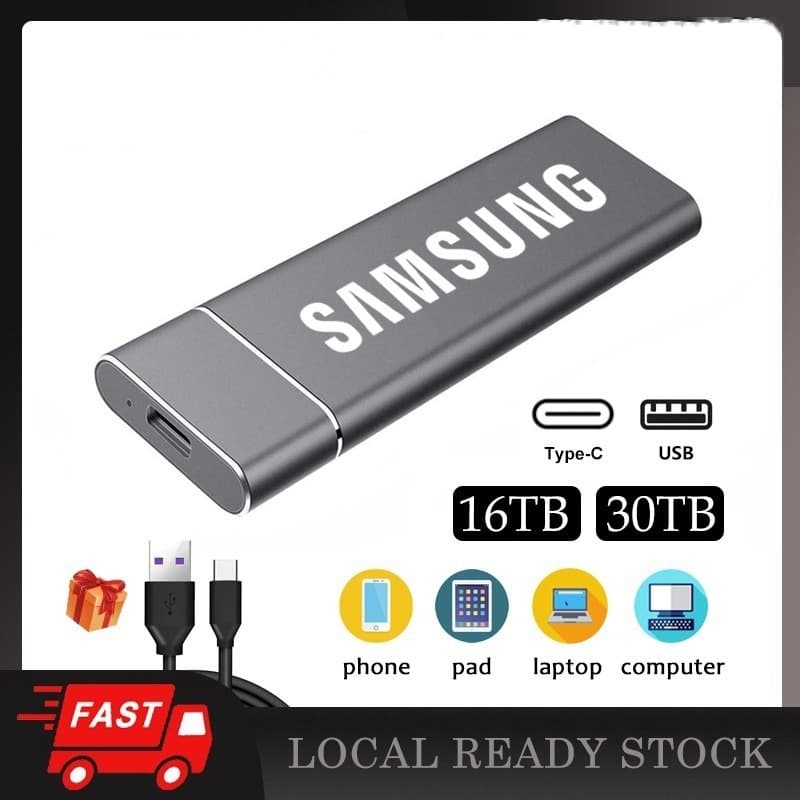 SSD 1 Tb 4 8 16 30 60 128 USB3.1 Disco Rígido Externo Portátil