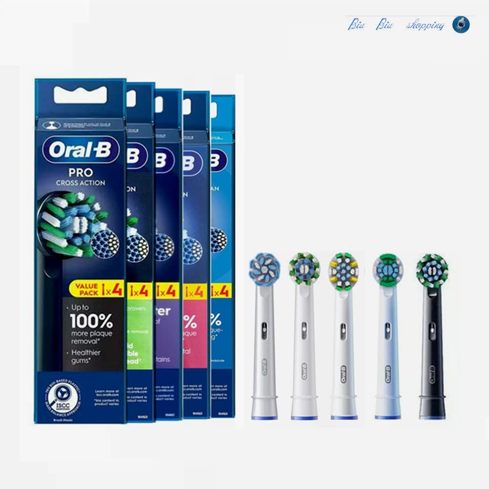 Cabeça De Escova De Substituição Dentes Elétrica Rotativa Oral B PRO 4 pac (EB18/EB20/EB25/EB50)