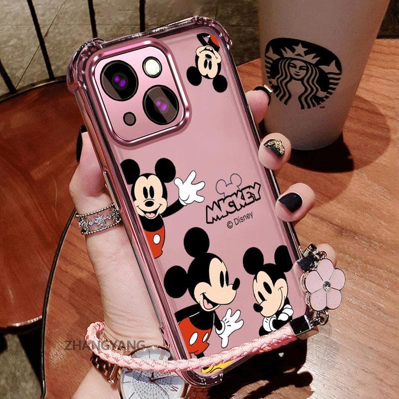 Capa Para Tecno spark Go1 Go 2025 Silicone TPU De Telefone Galvanizada À Prova De Choque Estética Padrão De Personagem D