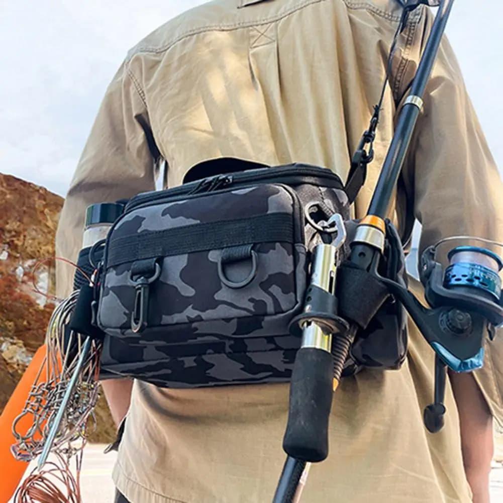 Equipamento De Pesca , Bolso De Ombro , Bolsa De Armazenamento , Suporte Portátil Para Vara Esportes Ao Ar Livre , Com M