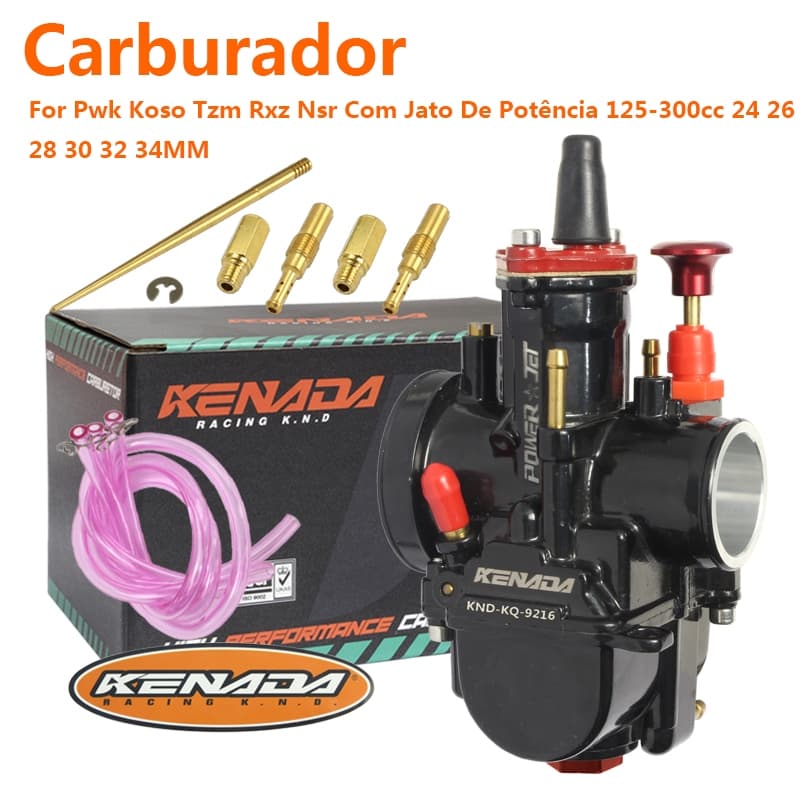 Carburador Racing  PWK para Moto  TZM RXZ e  NSR - 24mm 26mm 28mm 30mm 32mm 34mm