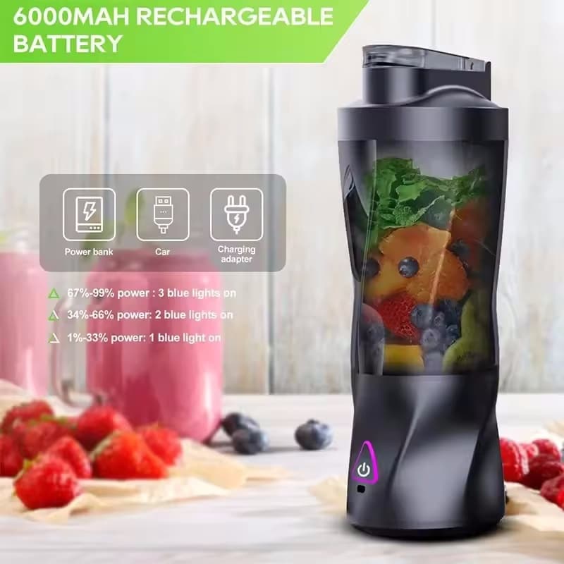 Liquidificadores Espremedor Portátil Multifuncional , Copo De Suco De Cozinha , Viagem , À Prova D'água , USB , Misturad