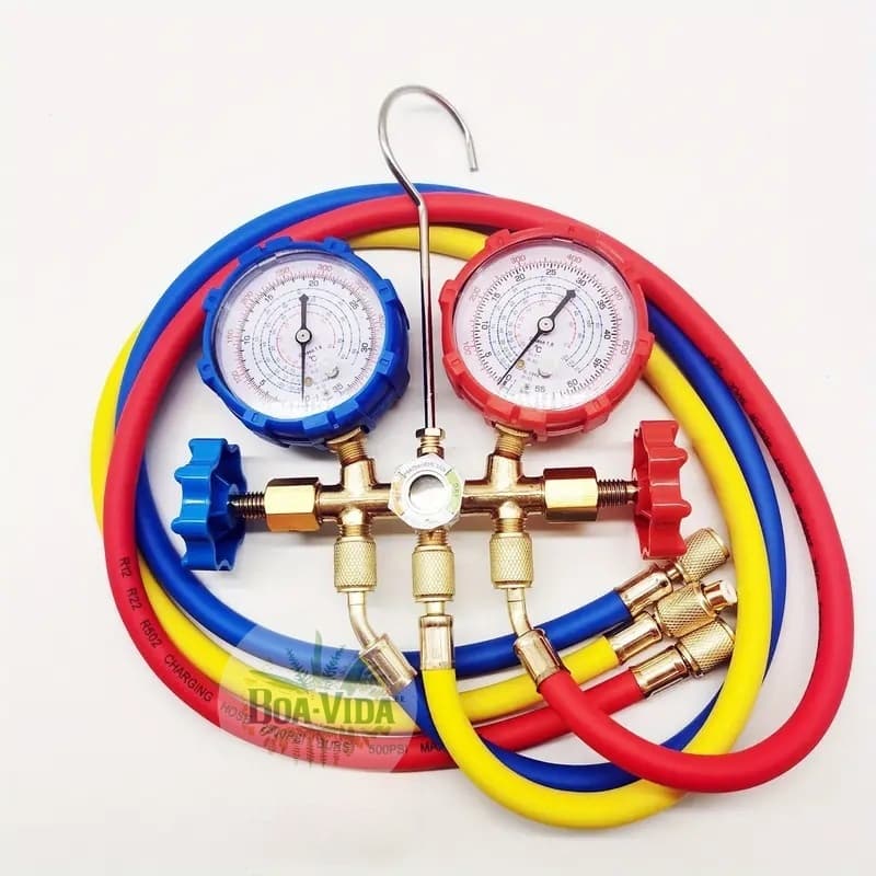 Manifold  (R22 - R134A - R12-R502) Mangueira 0,90m VLCT-536 Vida
