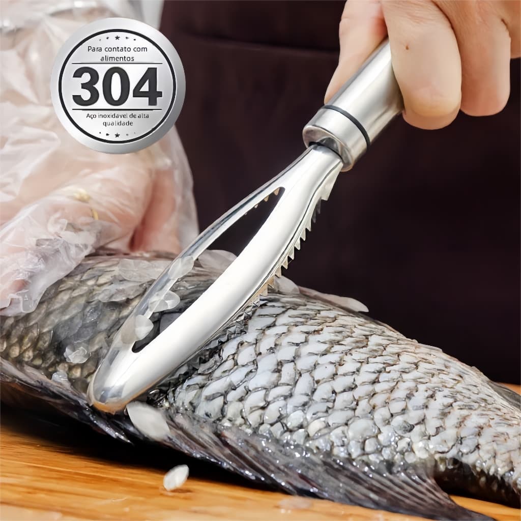 304 aço inoxidável escama de peixe aplainamento escama de peixe faca de grau alimentício cozinha escama de peixe r