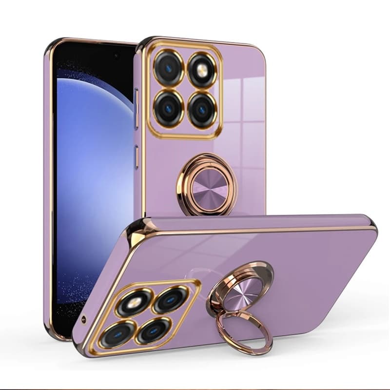 Para Motorola Moto G56 G86 Edge 60 Fusion Capa Macia Com Suporte De Anel De Dedo De Telefone