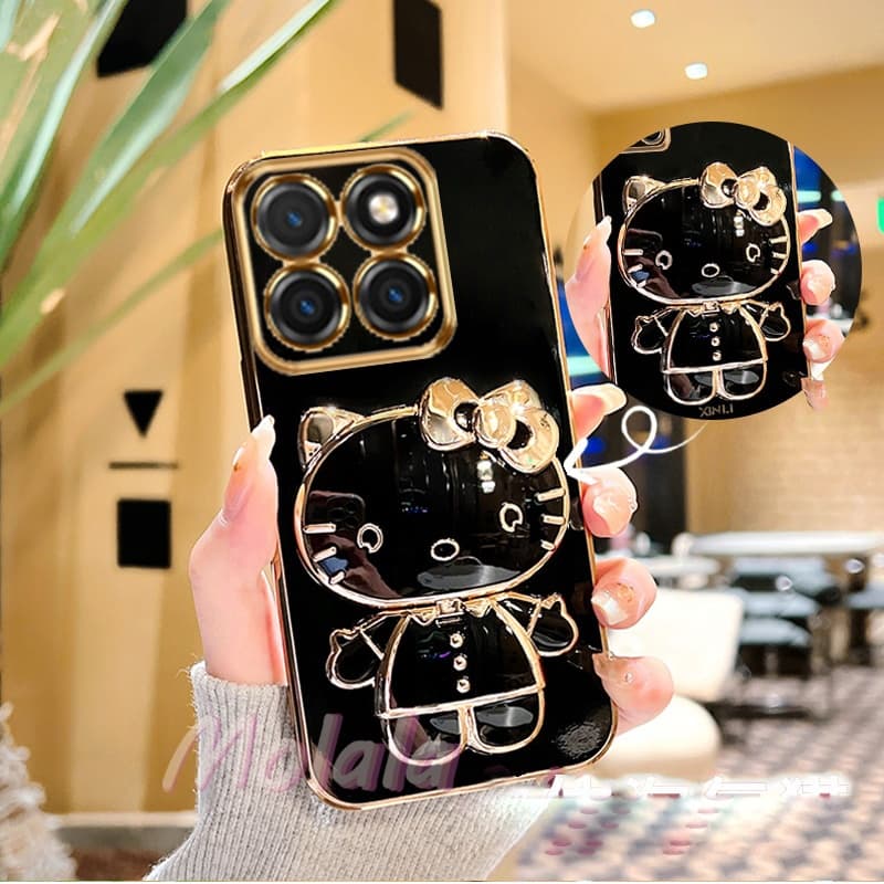 Capinha Motorola Edge 60 50 40 Neo 60s 70 Fusion G56 G86 G75 G14 E22 E22i Makeup Mirror Folding Stand Capa De Telefone