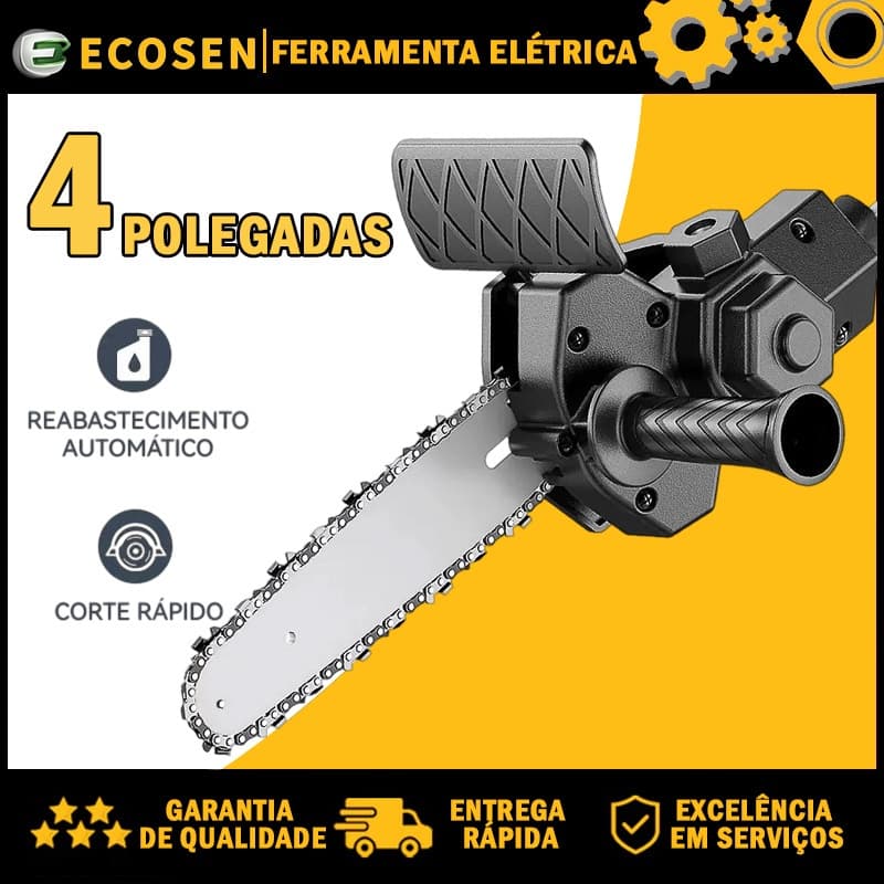 Motosserra Para Furadeira E Parafusadeira Adaptador Portátil Ecosen