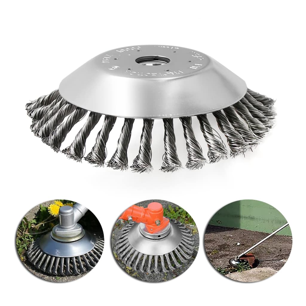 Acessório Para Roçadeira Profissional Escova Em Aço Universal Limpa Tudo ML-8796