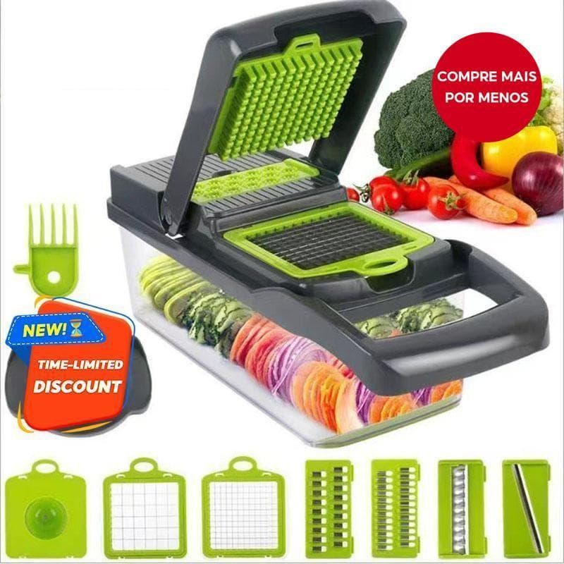 Cortador Multifuncional Fatiador De Verduras/frutas/legumes 16kit