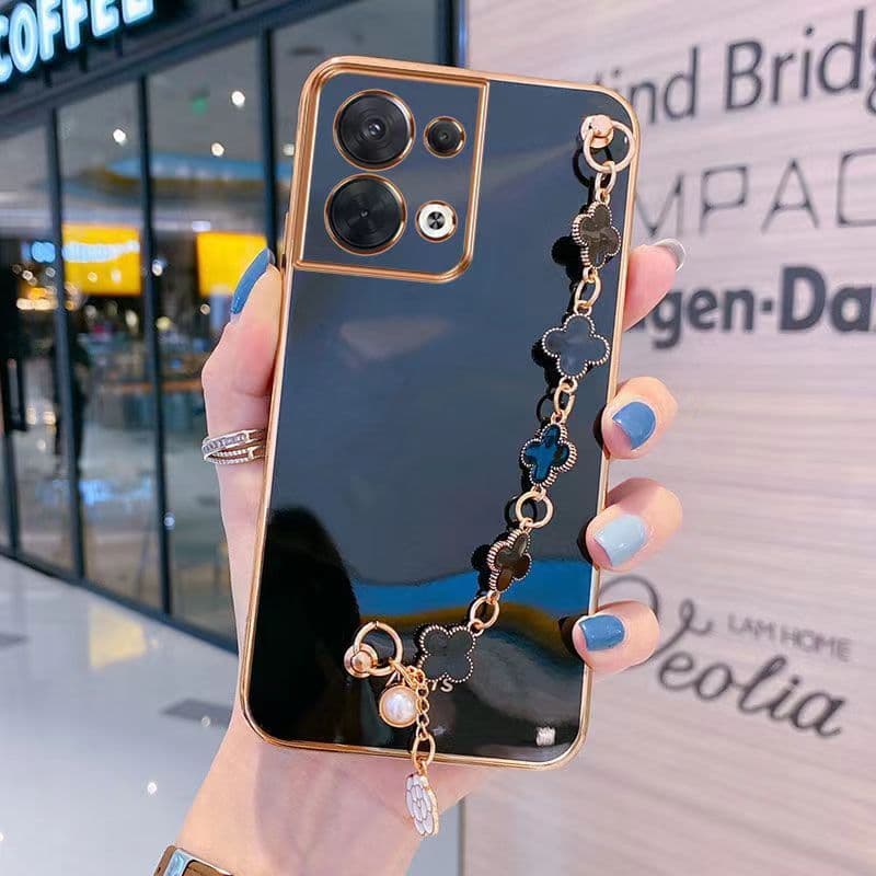 capinha Redmi Note 14s Banhado Capa De Telefone Pulseira Moda