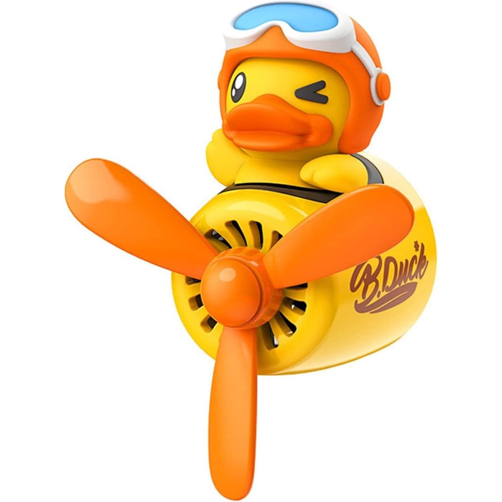 Ambientadores De Carro De Pato Amarelo Piloto-Difusor Automotivo De Desenho Animado De Hélice Rotativa Com Decoração Cri