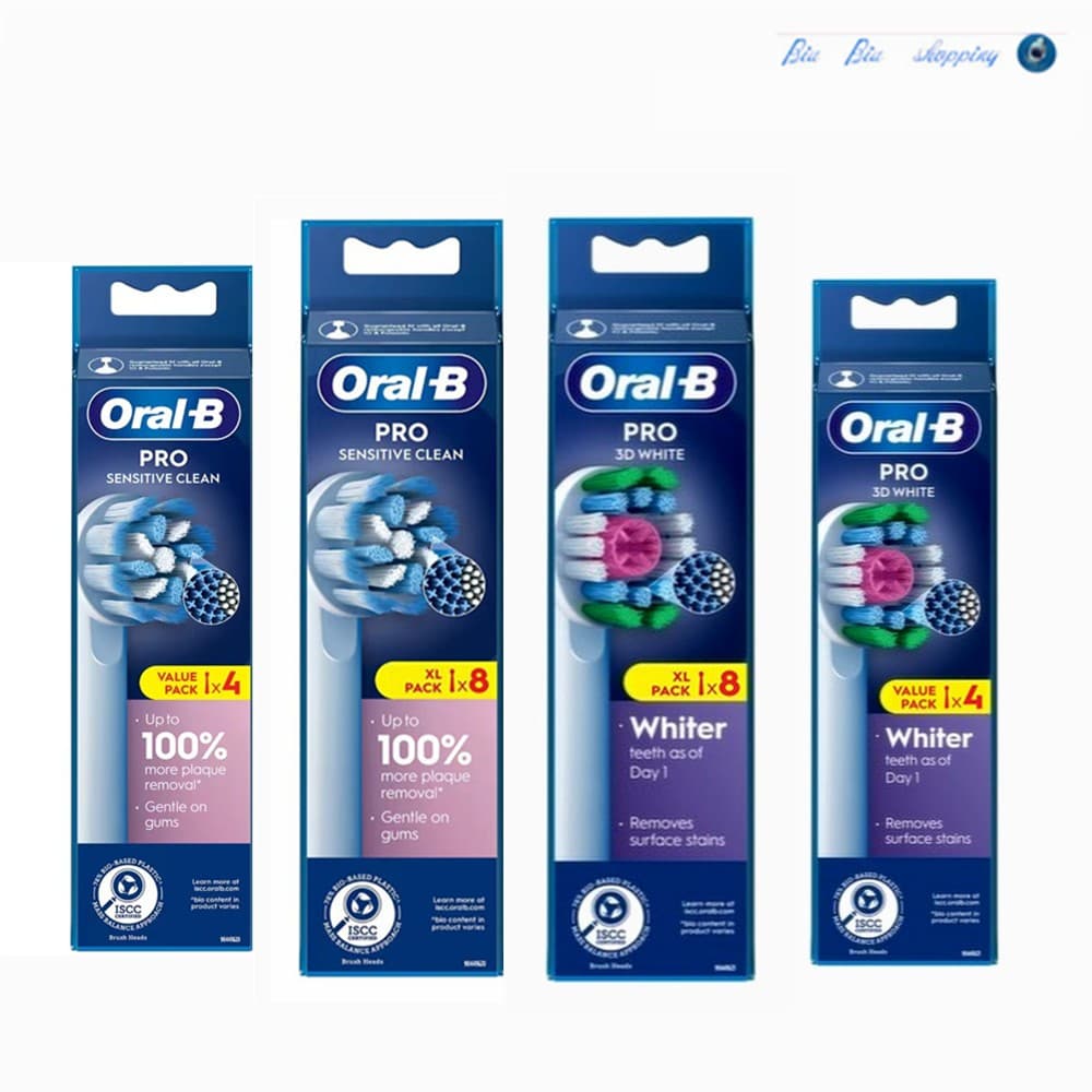Oral B pro Sensitive clean E 3D White Substituição Da Cabeça Escova De Dentes Elétrica , Limpeza Profissional , 4 8 pac/