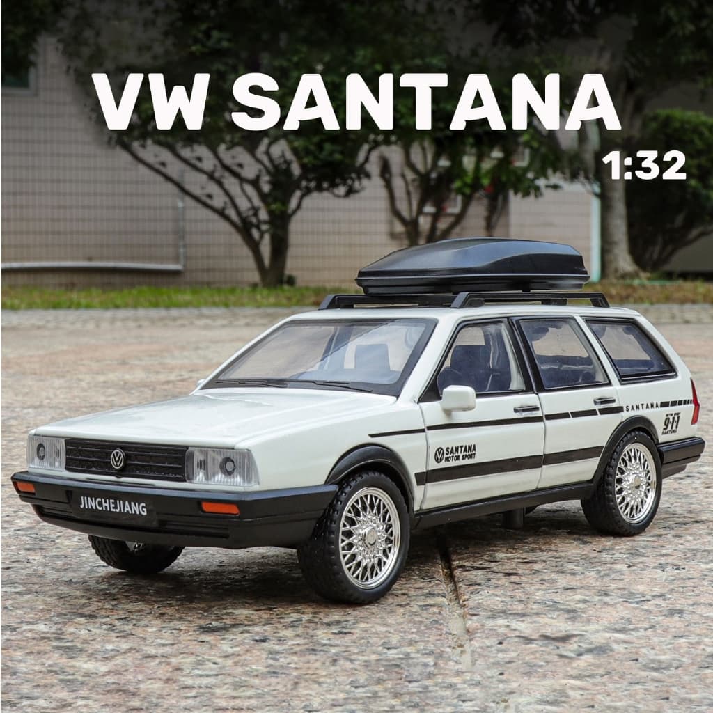 Escala 1 : 32 VW Santana Liga Modelo De Carro Diecast Som Luz Amantes Do Coleção Crianças Presente Aniversário Metal Men