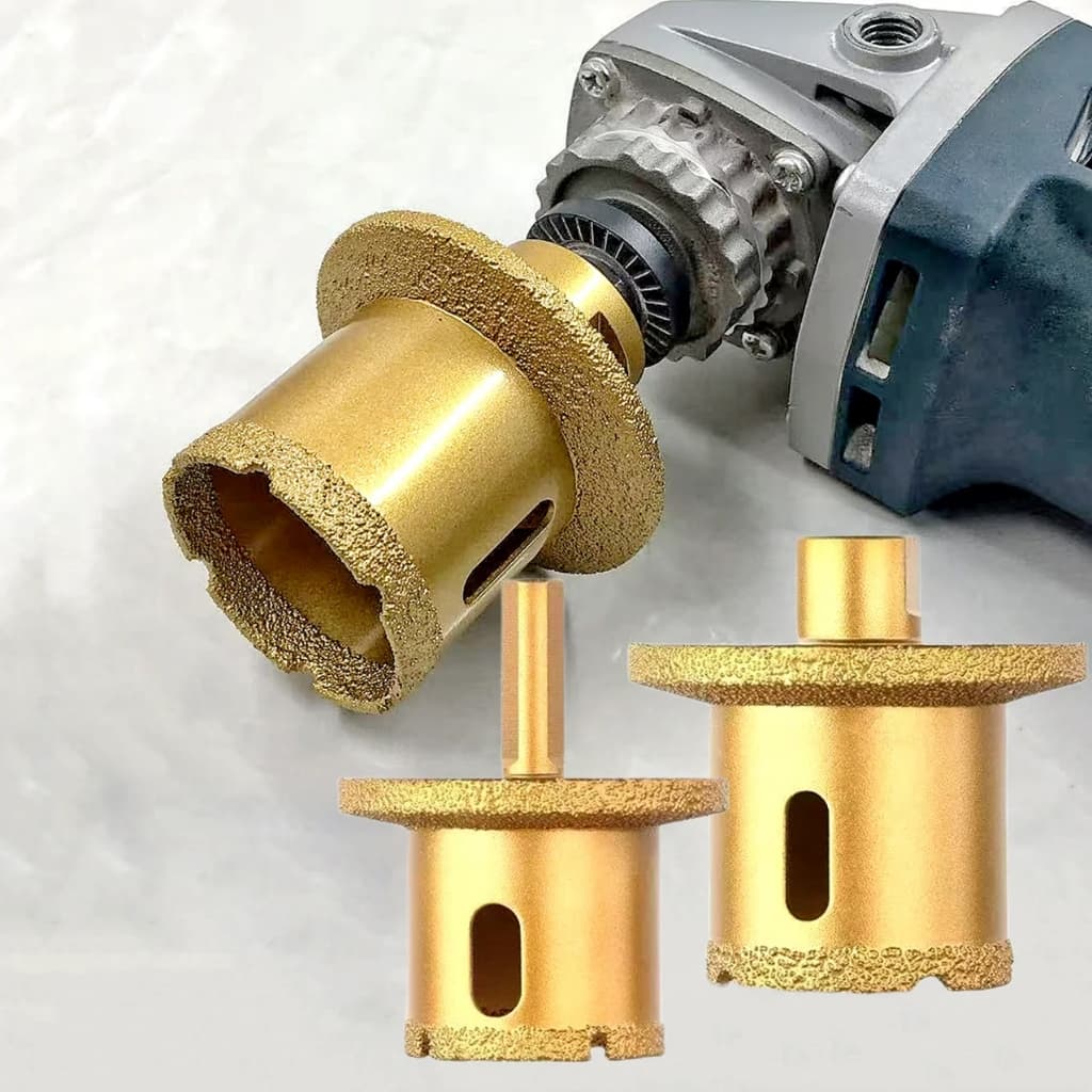 1Pc Diamante Soldado Núcleo Seco Broca Buraco Abridor Para Telhas De Porcelana Mármore Vidro Granito Fresagem Viu Brocas