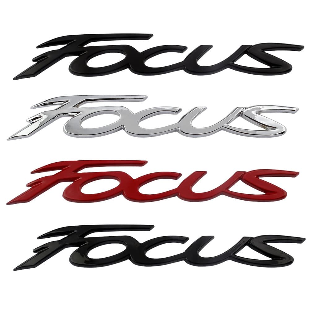 3D Metal FOCUS Letter logo Car Trunk Decorativo Emblema Adesivo Decalque Substituição Para FORD