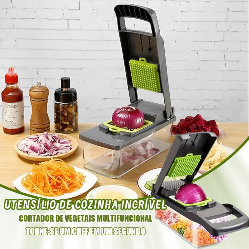 Cortador Fatiador Ralador Multiuso Cozinha Slicer Aço Inox Legumes Verduras Frutas Alimentos