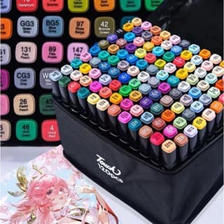 Conjunto de Marcadores Dupla Face - 80/120/168 Cores, Tinta à Base de Álcool, Ideal para Pintura e Presentes