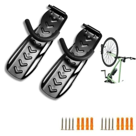 Suporte Para Bicicleta Pendente Com Gancho Resistente Parede Kit 1/2