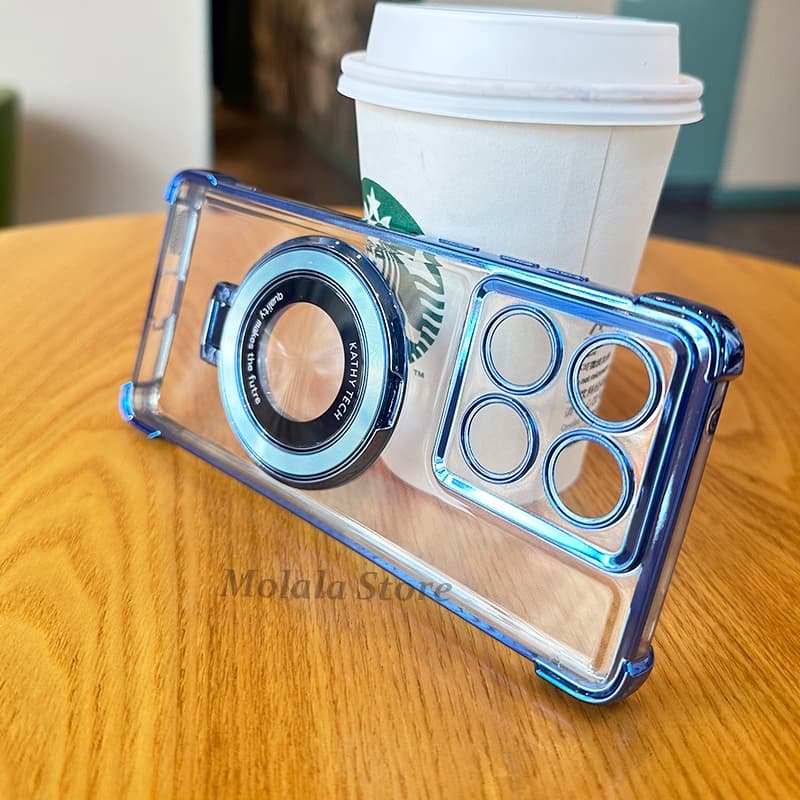 Capa Motorola Moto G56 G86 Edge 60s 60 Fusion 5G Suporte Magnético TPU Airbag De Telefone