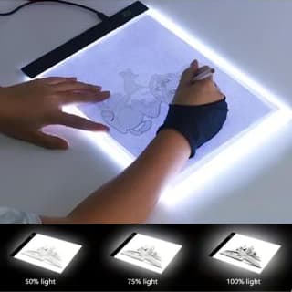 Mesa De Led Luz Branco Desenho Transposição A4 Profissional