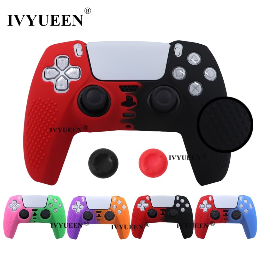 IVYUEEN Capa De Silicone Para PlayStation 5 PS5 Dualsense Controlador Antiderrapante Protetora Gamepad