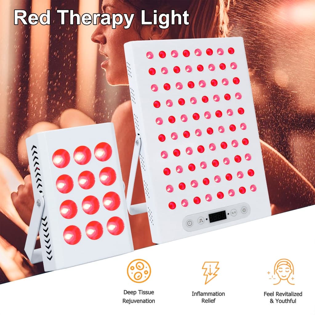 Lâmpada LED De Terapia De Luz Vermelha 60W 400W Com Chip 660nm 850nm Para Rejuvenescimento Da Pele , Remoção De Manchas